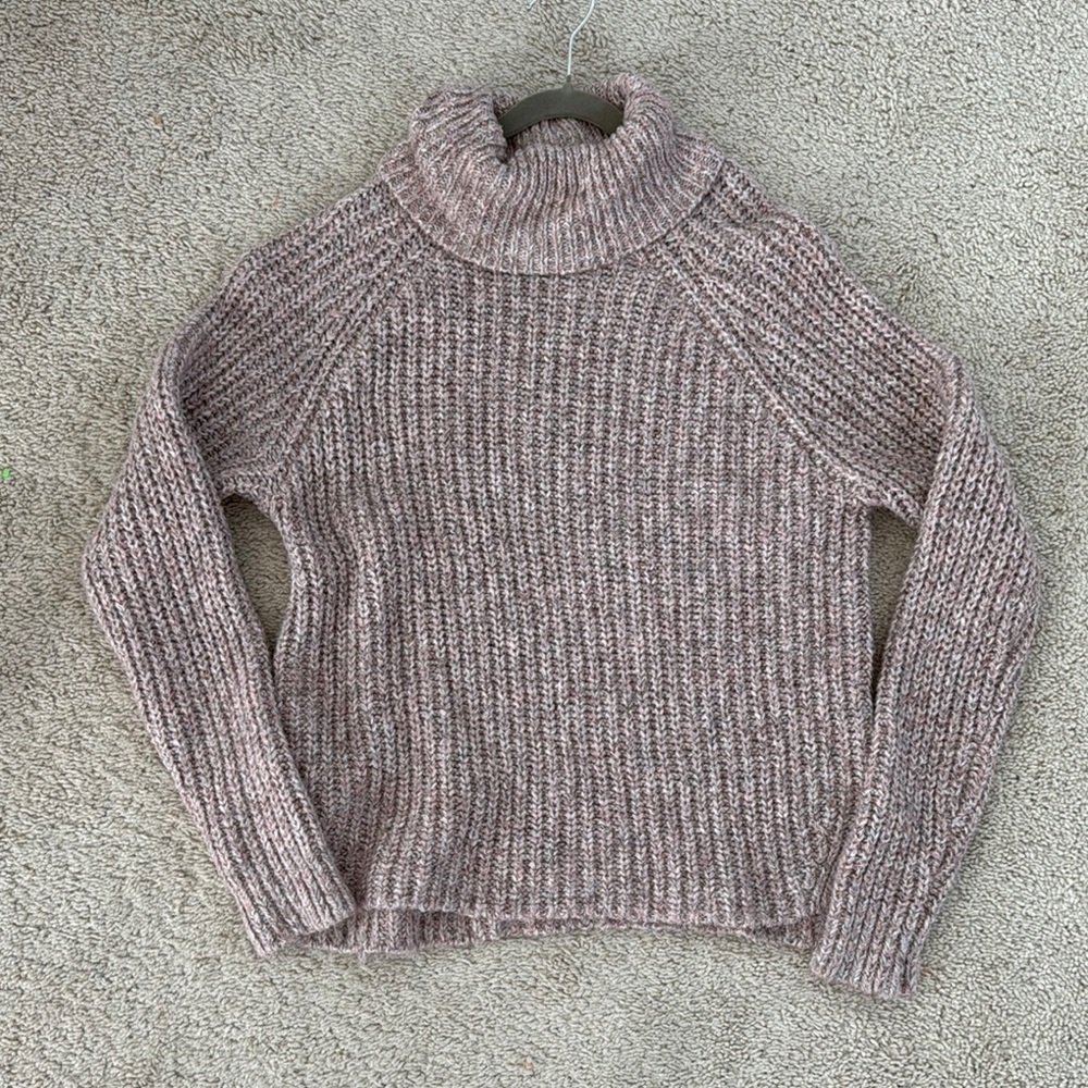 Abercrombie Knit Turtleneck Sweater - Pink